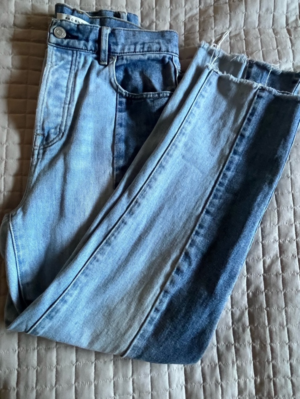 PacSun Light Blue Two-Tone Denim Jeans 27" 90s